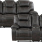 Recife 2-Piece Reclining Living Room Sofa Set Chocolate