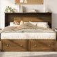 Queen Murphy Platform Bed With Integrated Charging