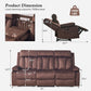 Power Reclining Sofa With Therapeutic Massage Heat