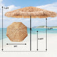 NineFoot Tiki Umbrella With ThatchedSunshade UPF50