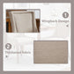 Modern Dining Chairs Set of 4 Beige Upholstery and Wood Legs