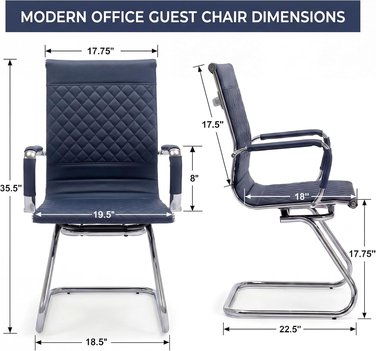 Ergonomic Navy Blue Premium Grade Office Desk Chair