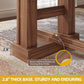 70-Inch Rustic-Style Farmhouse Dining Table Dark Walnut