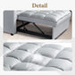 Velvet Sleeper Sofa With Hidden Table For Small Spaces
