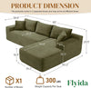 95 Inch Boneless Cloudlike Sectional Sofa MemoryFoam