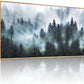 Artisan Framed Forest Fog Canvas ExtraLarge Wall Art 24x48