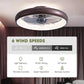 20 Inch Ceiling Fan With Dimmable Led Lights And Remote