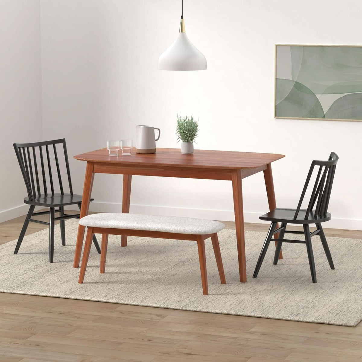 Talia Windsor UltraMatte Black Ashwood Dining Chair