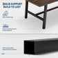 Industrial Dining Table 63 Inches Long Espresso Brown