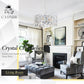 Chrome Crystal Chandelier Ceiling Mount Fixture Light