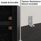 Industrial Floorstanding Five Shelf Bookcase With Doors