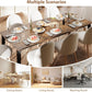 Rectangular Contemporary Brown Dining Table 79 Inch