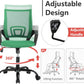Ergonomic Green Office Chair With Adjustable Lumbar Support