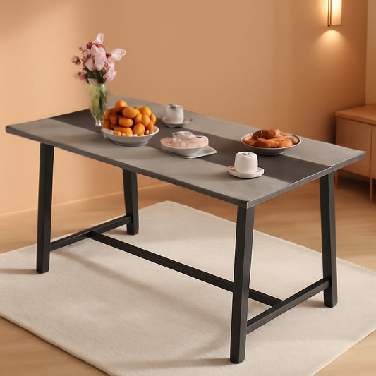 Industrial Dining Table 70.9 Inches Distressed Gray