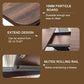 Walnut Extendable Dining Table 70.87 Inches Modern