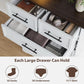 White Farmhouse Dresser FortyFourInchesTall Storage