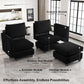 Large Modular Sectional Sofa Bed with Storage Comfort