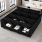 Large Modular Sectional Sofa Bed with Storage Comfort