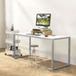 Mission Style 48 Inch White Computer Desk Home Office