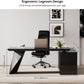 Modern L Shape Executive Desk With Drawers And Cabinet