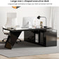 Modern L Shape Executive Desk With Drawers And Cabinet