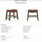 Ordway Saddle Seat Bar Stool Dining Height 19 Inch Red