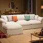 Oversize Modular Sectional Sofa with Chaise and Cushions