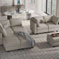 Stylish Modular Sectional Sofa with Reversible Chaise