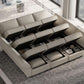 Stylish Modular Sectional Sofa with Reversible Chaise